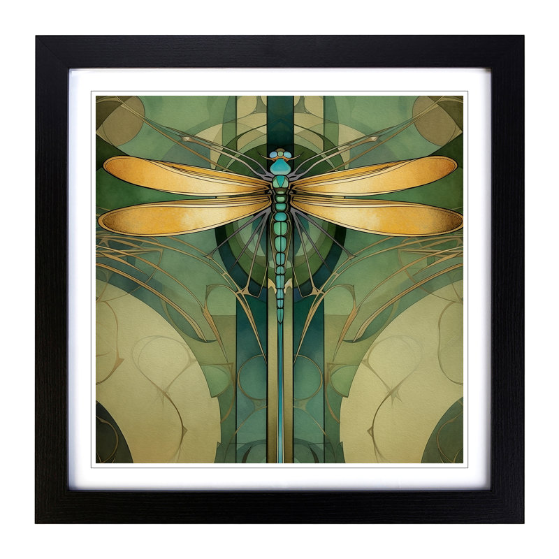 Single Picture Frame Print on Wood, Black