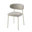 Chaise d'appoint à finition grise (ensemble de 2)