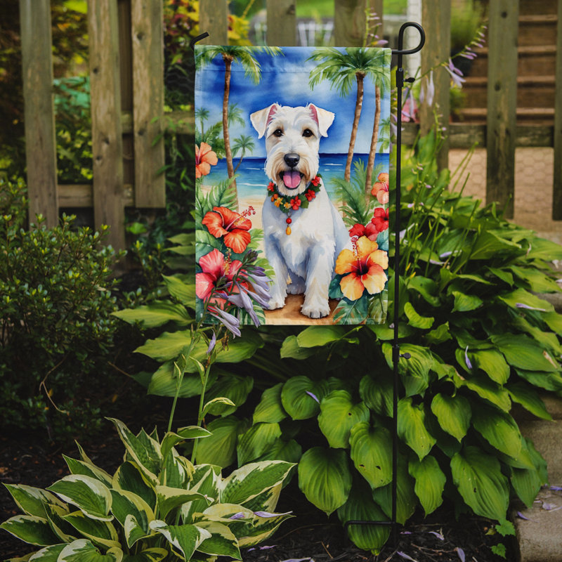 Drapeau de jardin en polyester double face H 15,5 po x l 11,25 po