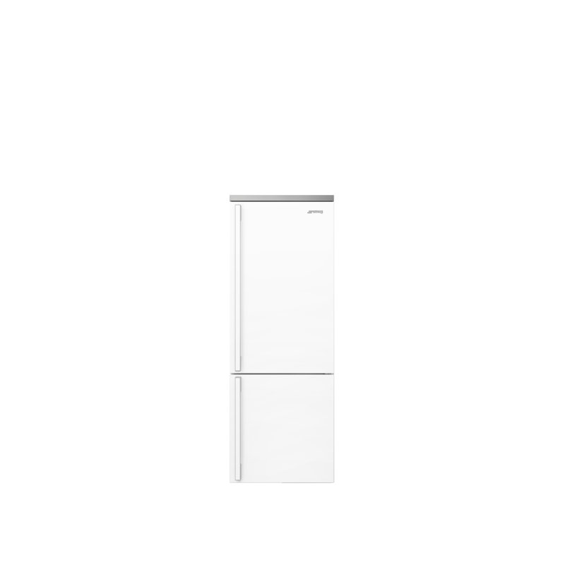 SMEG Portofino 27.7" Bottom Freezer Refrigerator 16.26 cu. ft., Left Handed, White