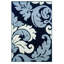 Tapis floral noir / gris-16339828
