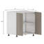Armoire de cuisine à assemblage rapide de style moderne, marine et nordique gris, 2 portes-40627699-88950269