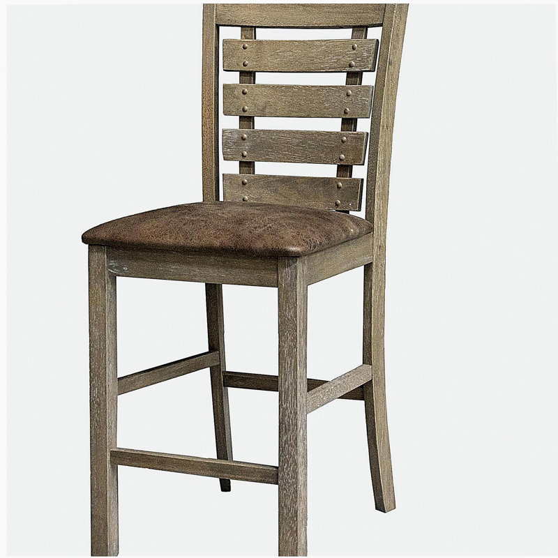 Ensemble de 2 pièces, chaise haute de bar pour restaurant, chaise en bois de style rétro de style campagne moderne