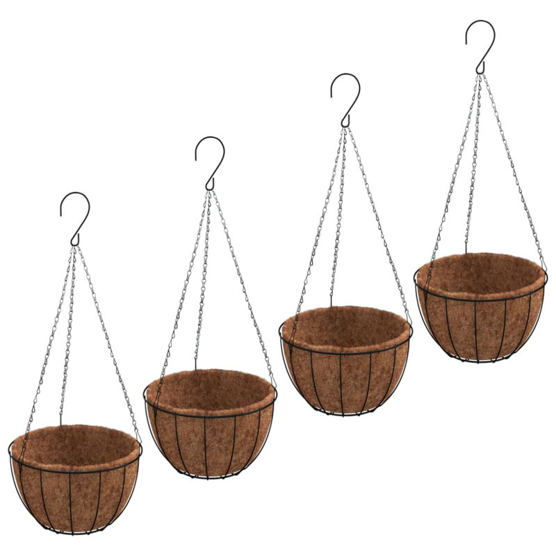 Bibek Metal Hanging Planter, 63cm H x 40cm W x 40cm D