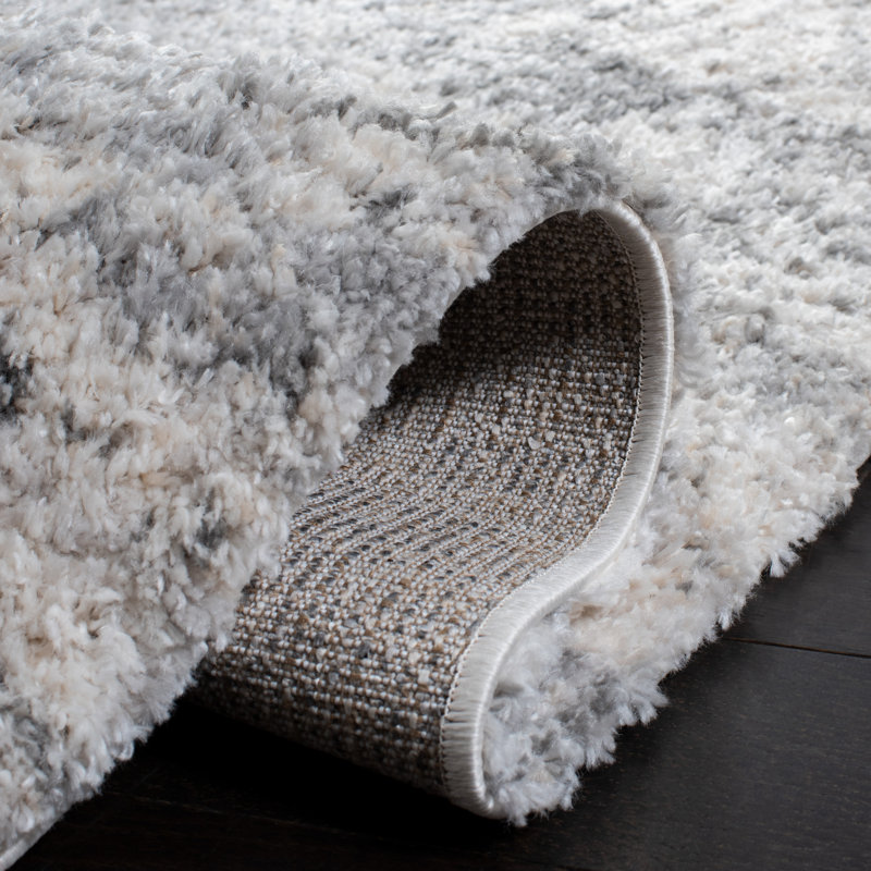 Tapis ivoire / gris Hast, Tapis de couloir 2 pi x 14 pi