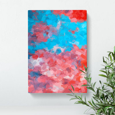 Leading The Beginning Abstract - Wrapped Canvas Print