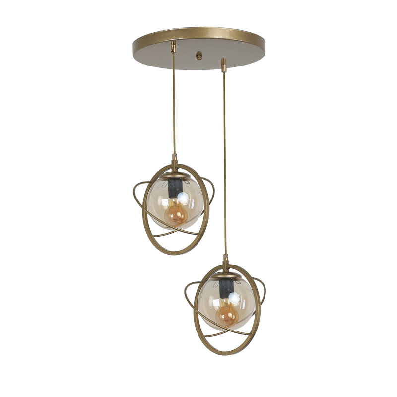 Chandle Chandelier, Antique/Fume