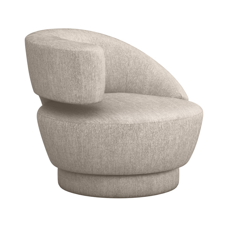 Chaise longue pivotante de 35 po Arabella, Bungalow chenille