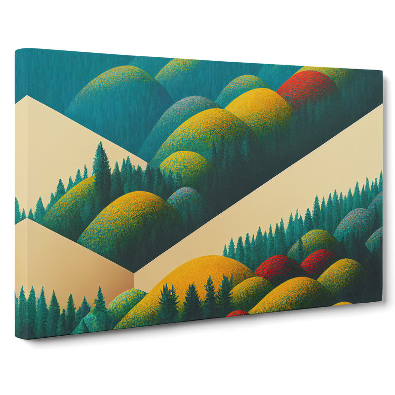 A Mind Blowing Summer Forest Abstract - Wrapped Canvas, 40cm H x 60cm W x 3cm D