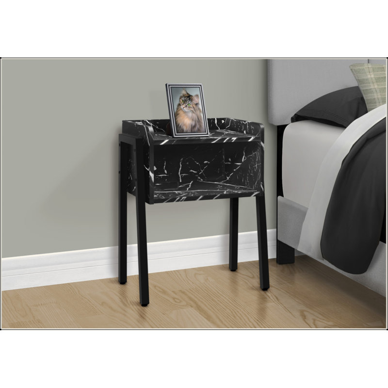 Table de chevet polyvalente et élégante pour la chambre à coucher et le salon, avec rangement et design contemporain.