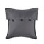 Housse de lit de jour réversible grise - 6 pièces avec housse en tissu écossais, chute de 15 pouces, taies décoratives et coussin décoratif, tissu en microfibre 6 style 3 à chevrons, lavable à la machine