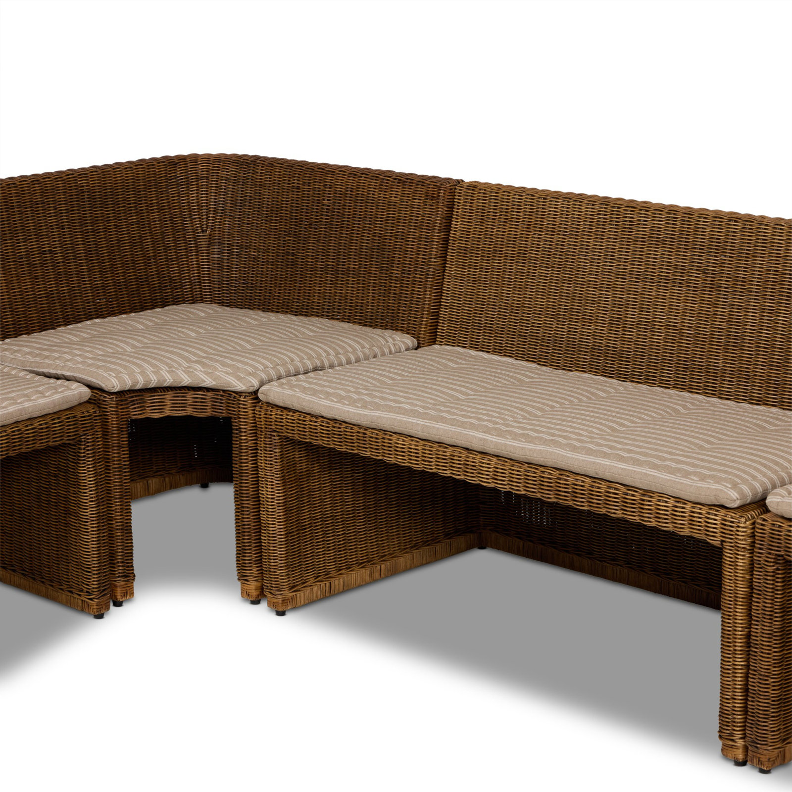 Senna Dining Banquette L Shape, 32.5" H x 132.25" W x 83.25" D