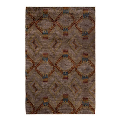 Yamina One-of-a-Kind 6' 2" X 9' 6" Hand Knotted Area Rug