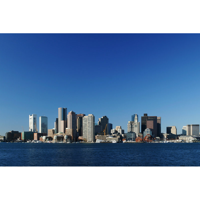 Boston City Skyline by CaptainIFR - Wrapped Canvas Print, 61cm H x 91cm W
