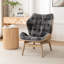 Fauteuil à oreilles capitonné Jeyshan-1625064069