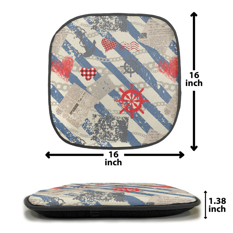 Outdoor 1.38'' Dining Chair Seat Cushion