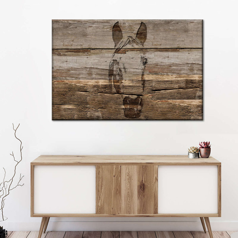 Rustic Horse Canvas Print, 32'' W x 48'' H