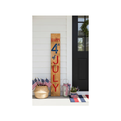 Happy 4th of July Porch leaner,  47" x 7.25"