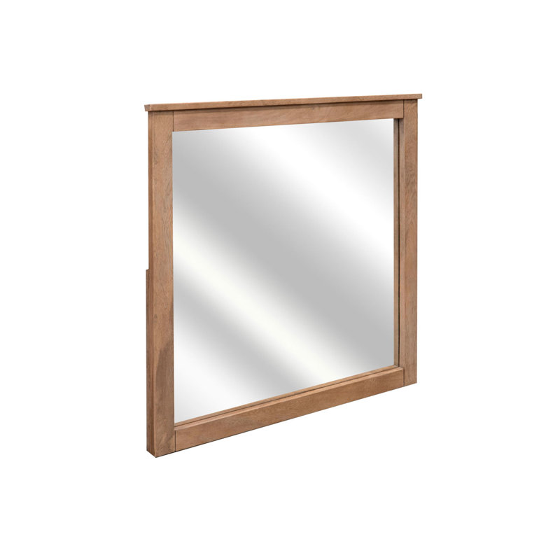 Miroir de commode Kamaury, 37,5 po x 37,5 po, Carrée, Horizontale