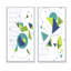 2 pièces, peinture - rétro vert et bleu minimaliste-1788018756-1788018782