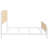Open Cane Webbing Metal  Bed
