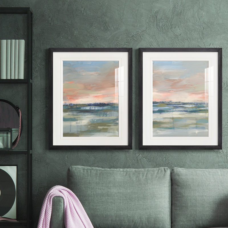 «Vast Marsh I», reproduction encadrée de qualité supérieure - prête à être accrochée