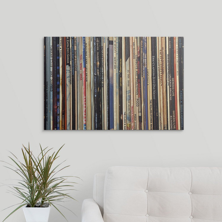 «LPs Print, H 8 po x l 12 po x P 1,5 po, Toile