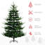 Arbre de Noël artificiel, arbre de Noël à charnière en pin avec 1218 branches réalistes, base en acier, ouverture automatique-235822717