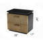 Table de chevet 2 tiroirs de style moderne en bois brun