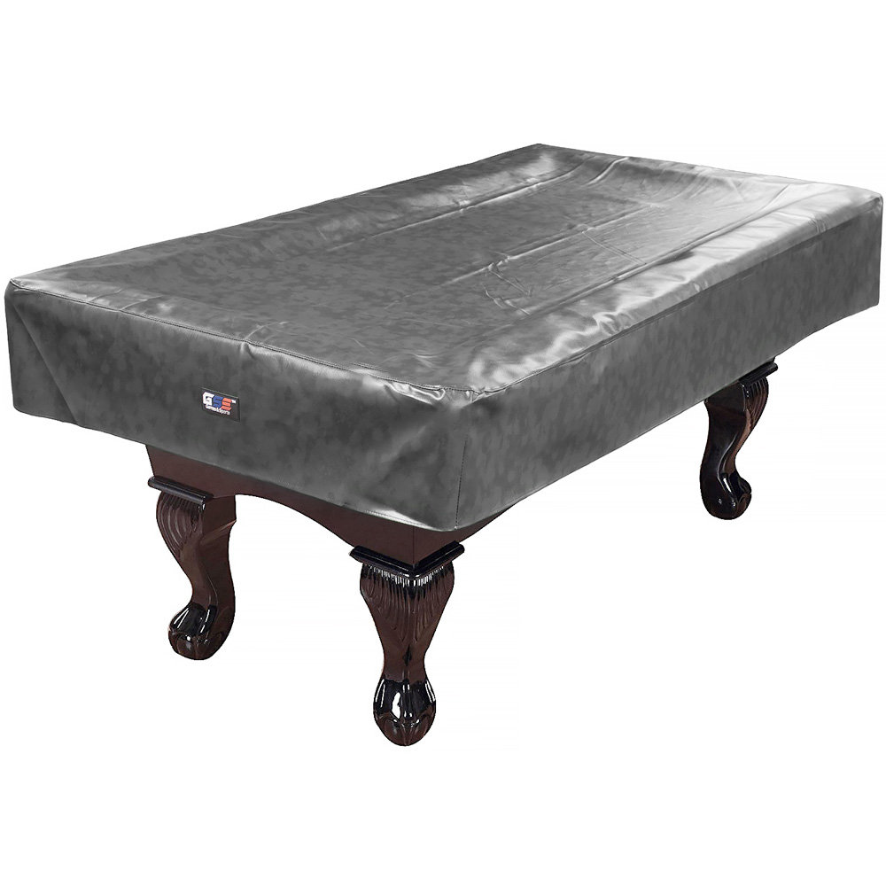 GSE 7'/8'/9' Billiard Table Cover,  7ft/8ft/9ft Tearproof Heavy-Duty leatheretteette Pool Table Cover GSE Games & Sports Expert Color: Gray Size: 7" H x 100" L x 56" W