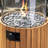 Himanshu Round Douglas Fir Wood Propane Smokeless Fire Pit Table with Hidden Fuel Tank
