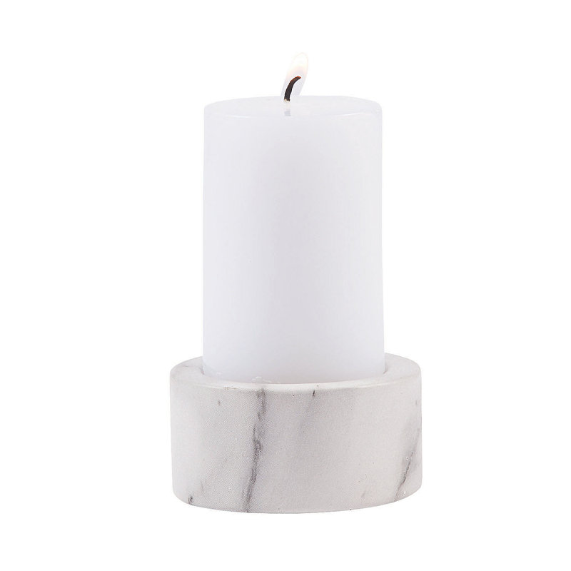 13.2'' H Concrete / Cement Tabletop Tealight Holder