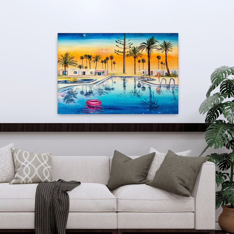Art contemporain contemporain, paysage contemporain abstrait, H 32 po x l 48 po