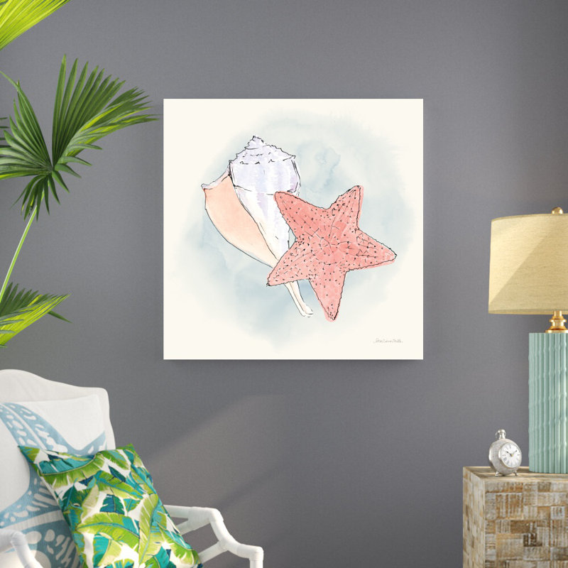 «Sea Life II» par Sara Zieve Miller, reproduction d'art sur toile tendue, H 36 po x l 36 po