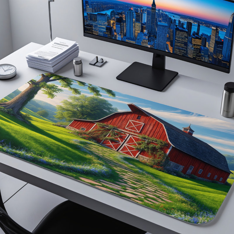 Polyester Desk Pad, 31.5x15.5