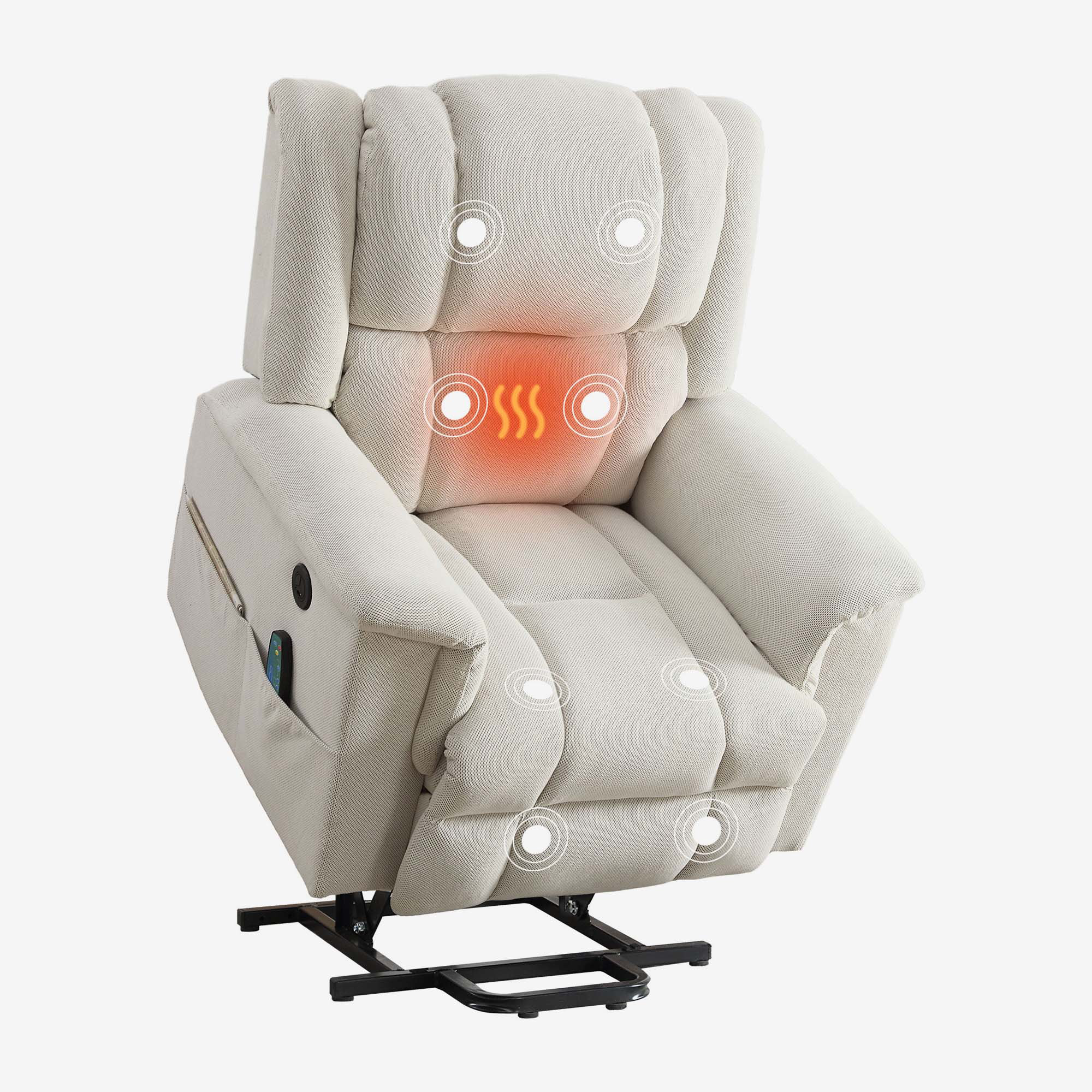 Latitude Run® Power Lift Recliner Chair Recliners for Elderly with Heat