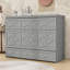 Lit escamotable avec ports USB, prises et tiroirs de rangement-1150161985