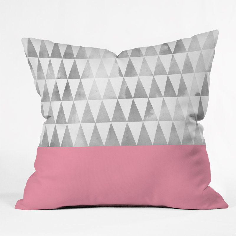 Coussin décoratif triangles georgiana paraschiv, 18 po x 18 po