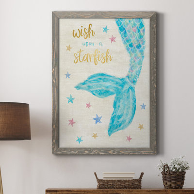 «Mermaid Wish», reproduction sur toile encadrée