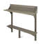 Table de balcon à finition grise - fabriquée en bois fiable pour l'extérieur