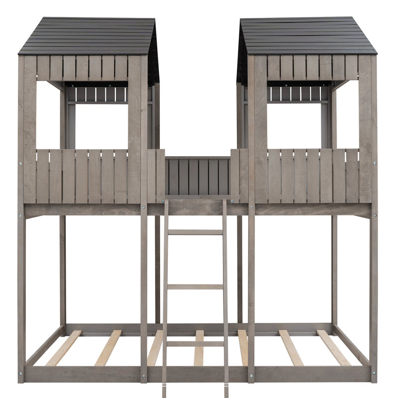 Keynot Standard Bed, Antique Gray