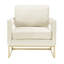 Fauteuil en velours l 33,5 po Isabel-173054015