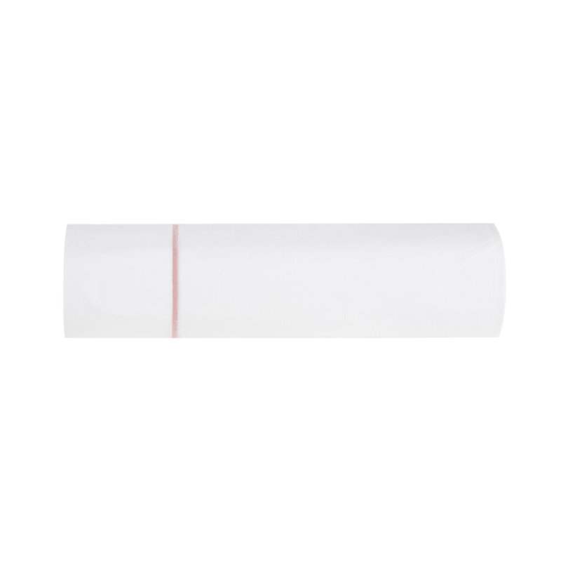 Classic Hotel 100% Cotton Percale Sheet Set, white-blush, Queen