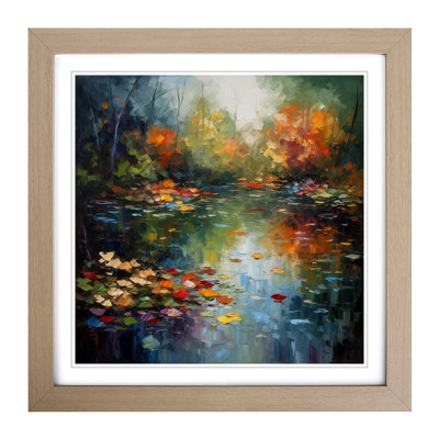 Pond Palette Knife No.3 1 Piece Single Picture Frame Wall Art
