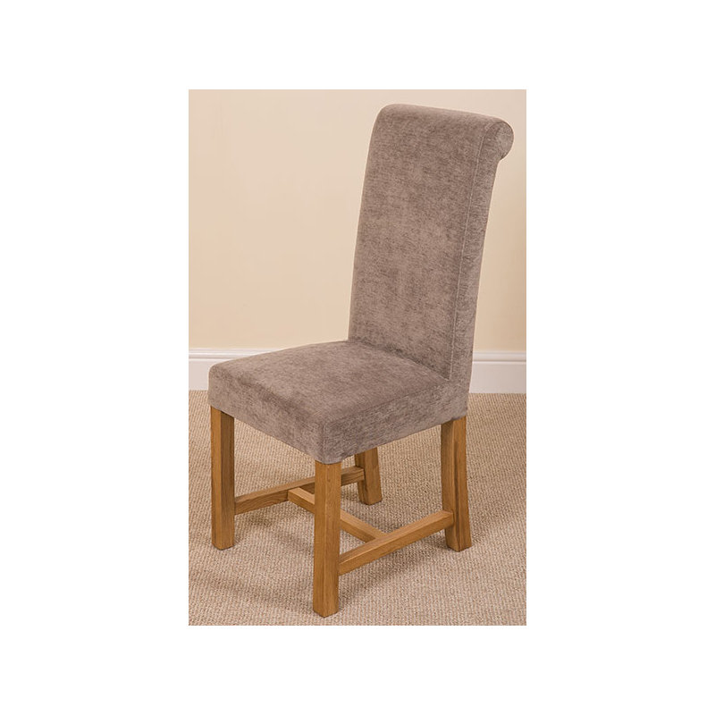 Jasia 51cm H Polyester Upholstered Side Chair, Grey