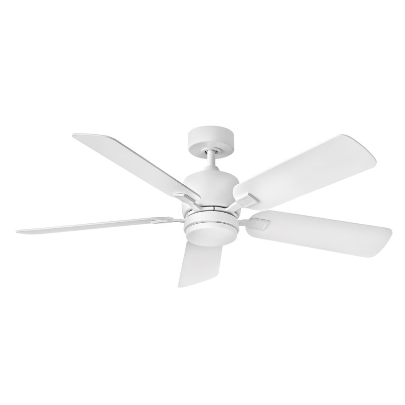 Afton 52-in 5-Blade Indoor Ceiling Fan with Integrated LED and Wall Control, Chalk White
