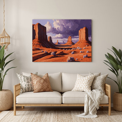 Art mural en métal brun du sud-ouest, paysages Mesa and Butte 107