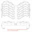 Ensemble de bibliothèque modulaire 2 pièces de coin libre, peu encombrant pour un rangement personnalisé, fabrication en panneau de fibres à densité moyenne, finition chêne foncé-129416359-129416358
