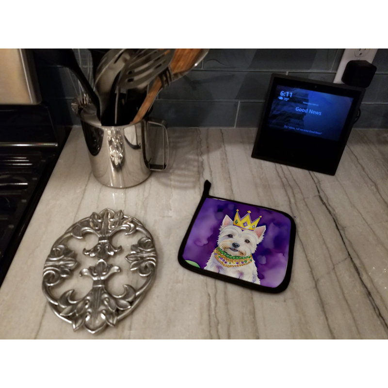 Paire de poignées Westie King of Mardi Gras