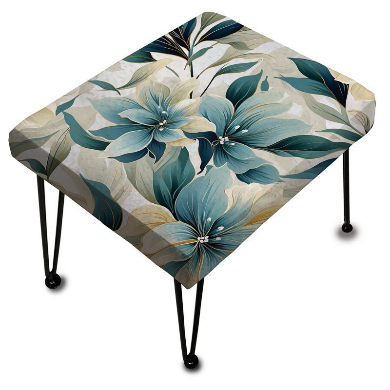 Oceanic Canvas Tropical Pattern - Tropical Rectangle Ottoman